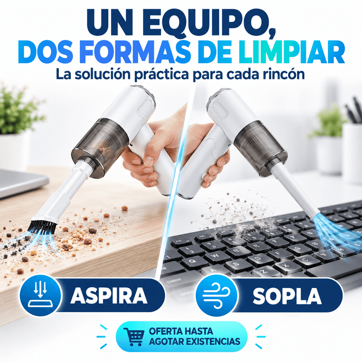 Aspiradora Portátil 2 en 1